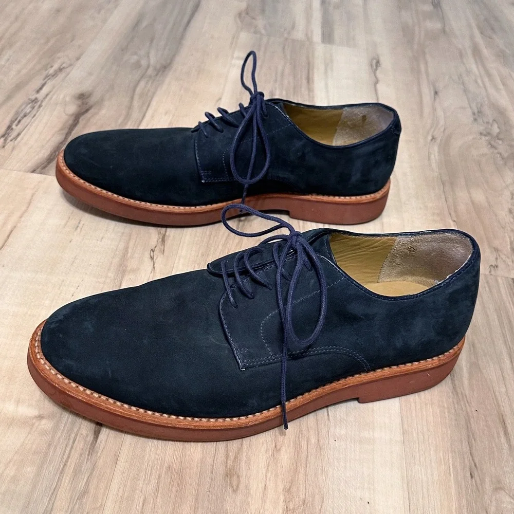 Brooks Brothers Classic Bucks in navy Suede Leather Size‎ 10